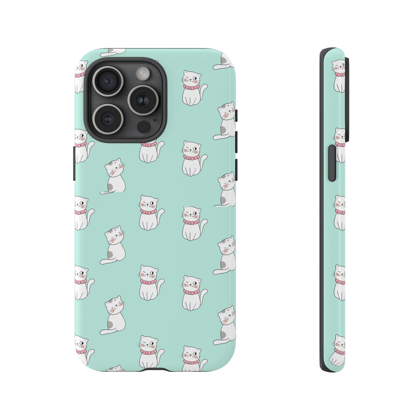 Cute Cat Pattern Phone Case for Cat Lovers