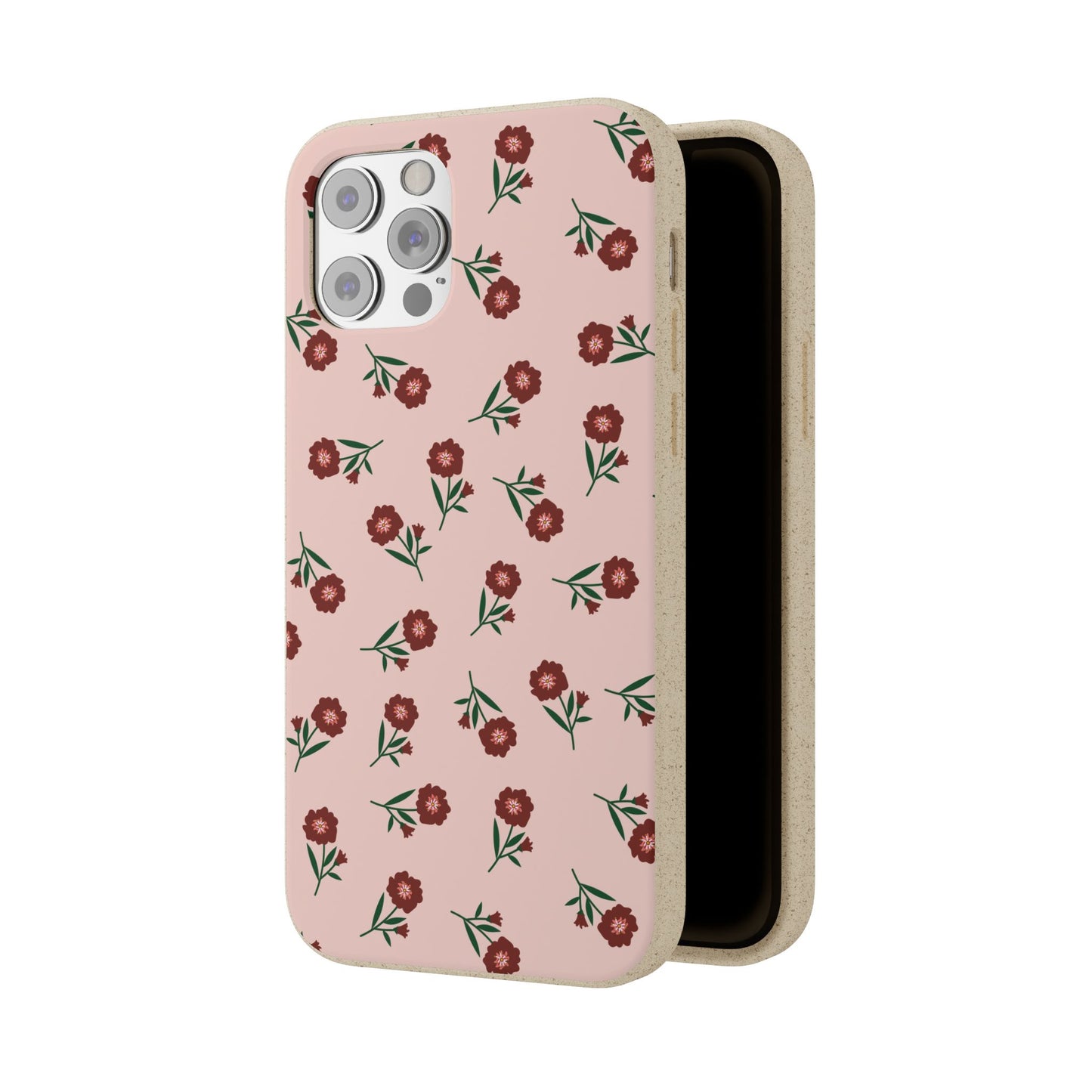 Crimson Bloom Eco-Friendly Phone Cases | Biodegradable | Sustainable