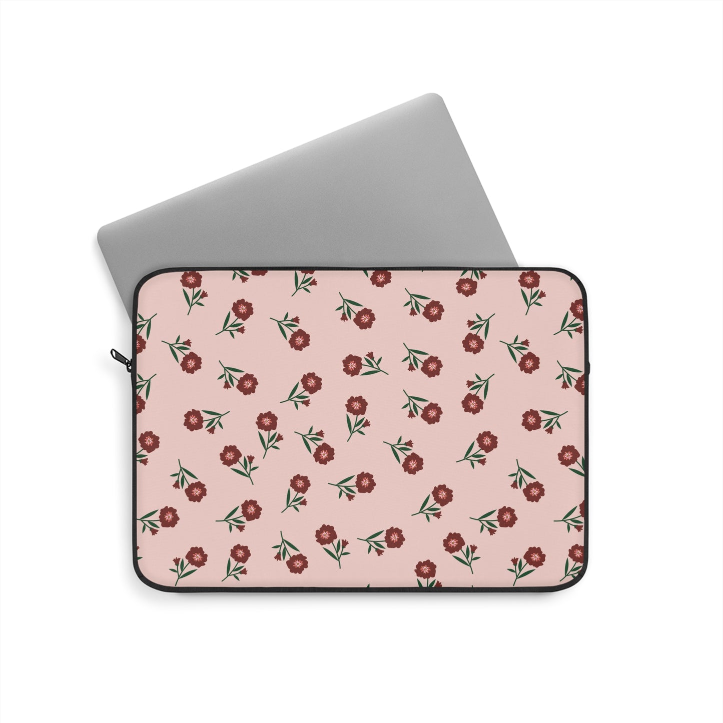 Crimson Bloom Laptop Sleeve