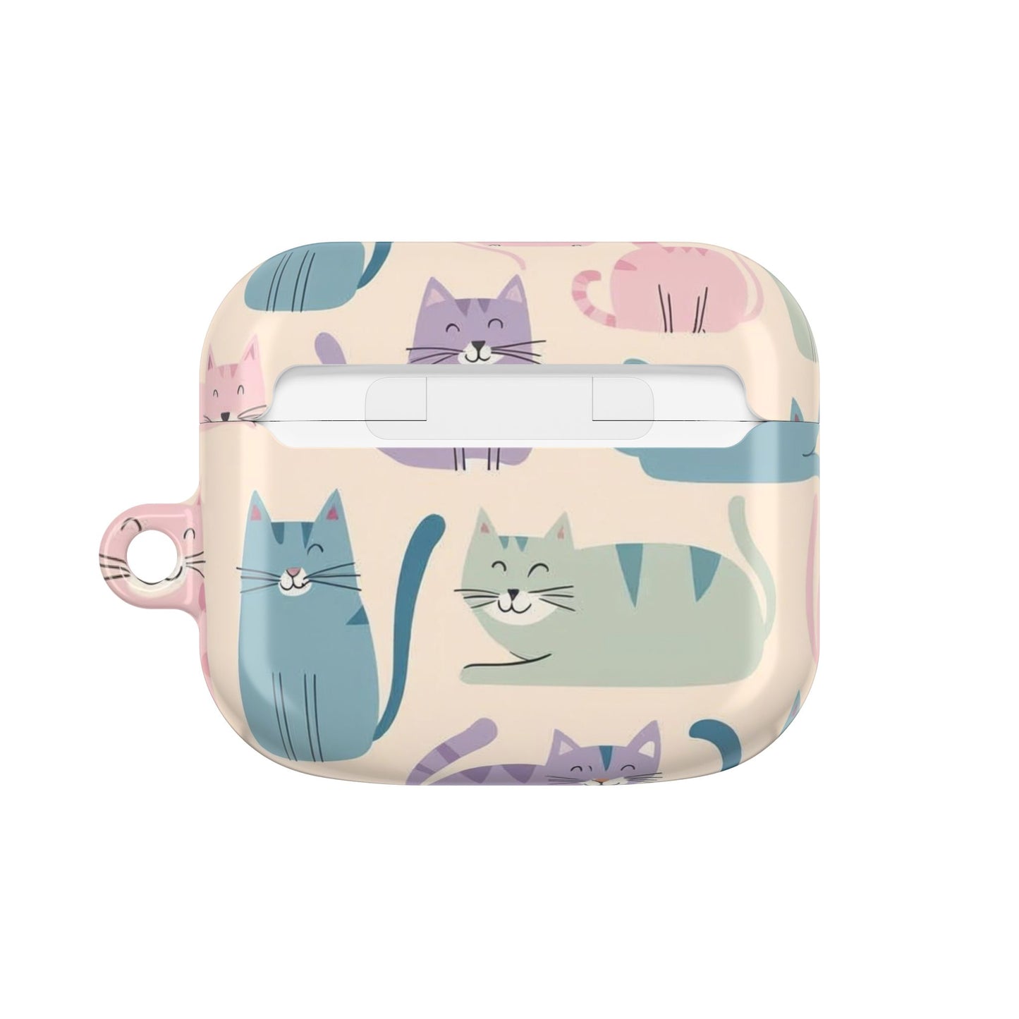 Cute Cat Pattern AirPod Case - Fun Pet Lover Accessory