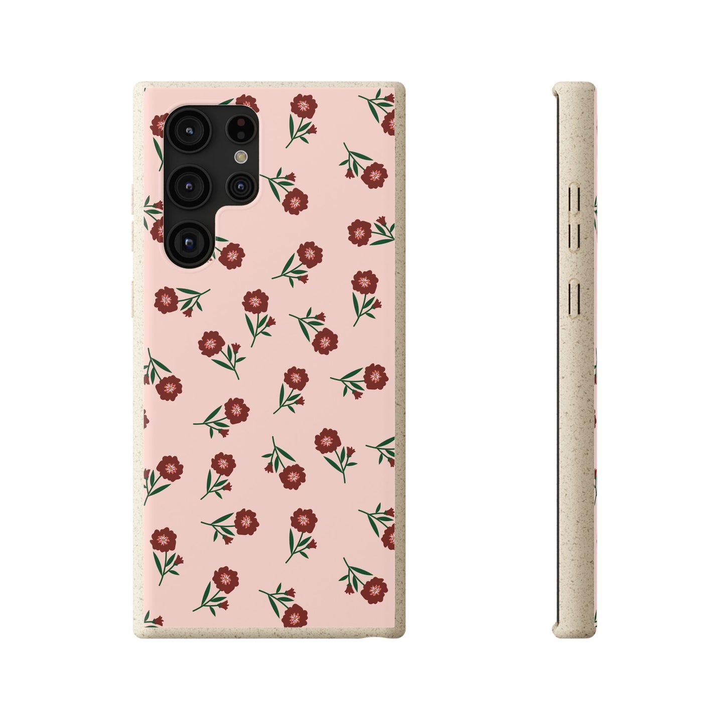 Crimson Bloom Eco-Friendly Phone Cases | Biodegradable | Sustainable