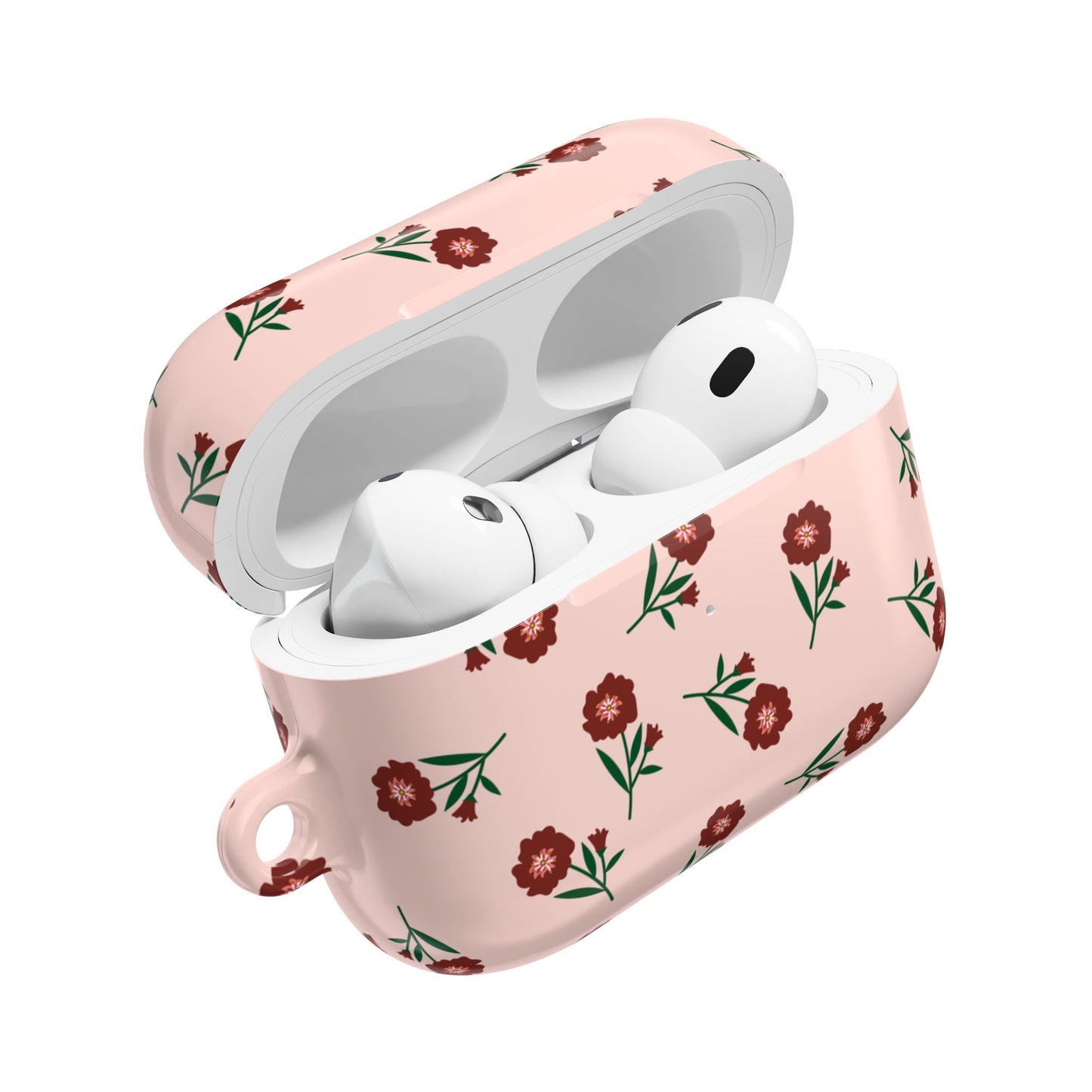 Crimson Bloom AirPod Case