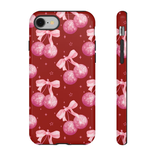 Festive Glitter Ball Phone Case - Holiday Cheer Design