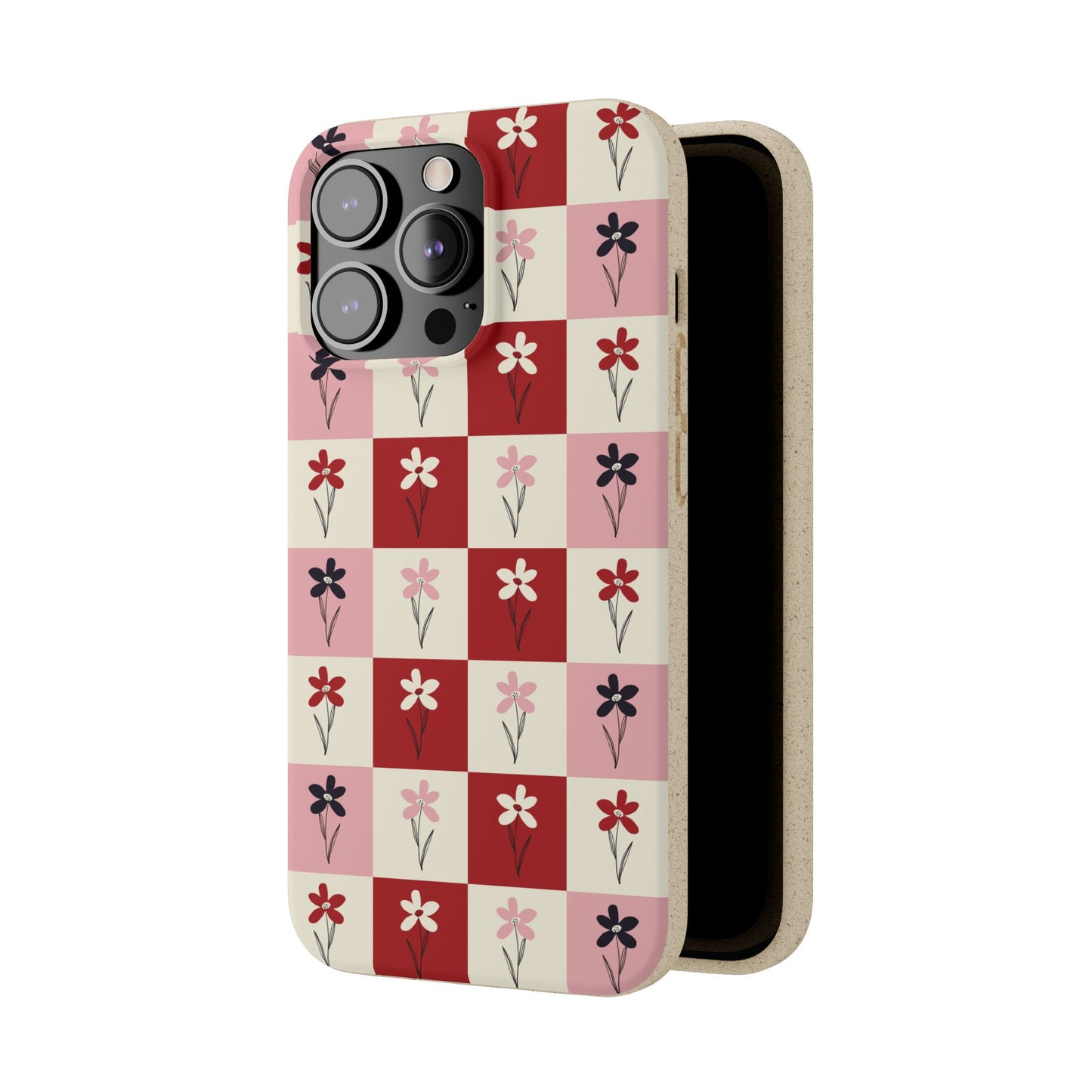 Pop Petal Plaid Eco-Friendly Phone Cases | Biodegradable | Sustainable