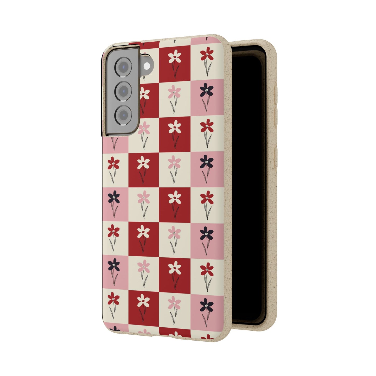 Pop Petal Plaid Eco-Friendly Phone Cases | Biodegradable | Sustainable