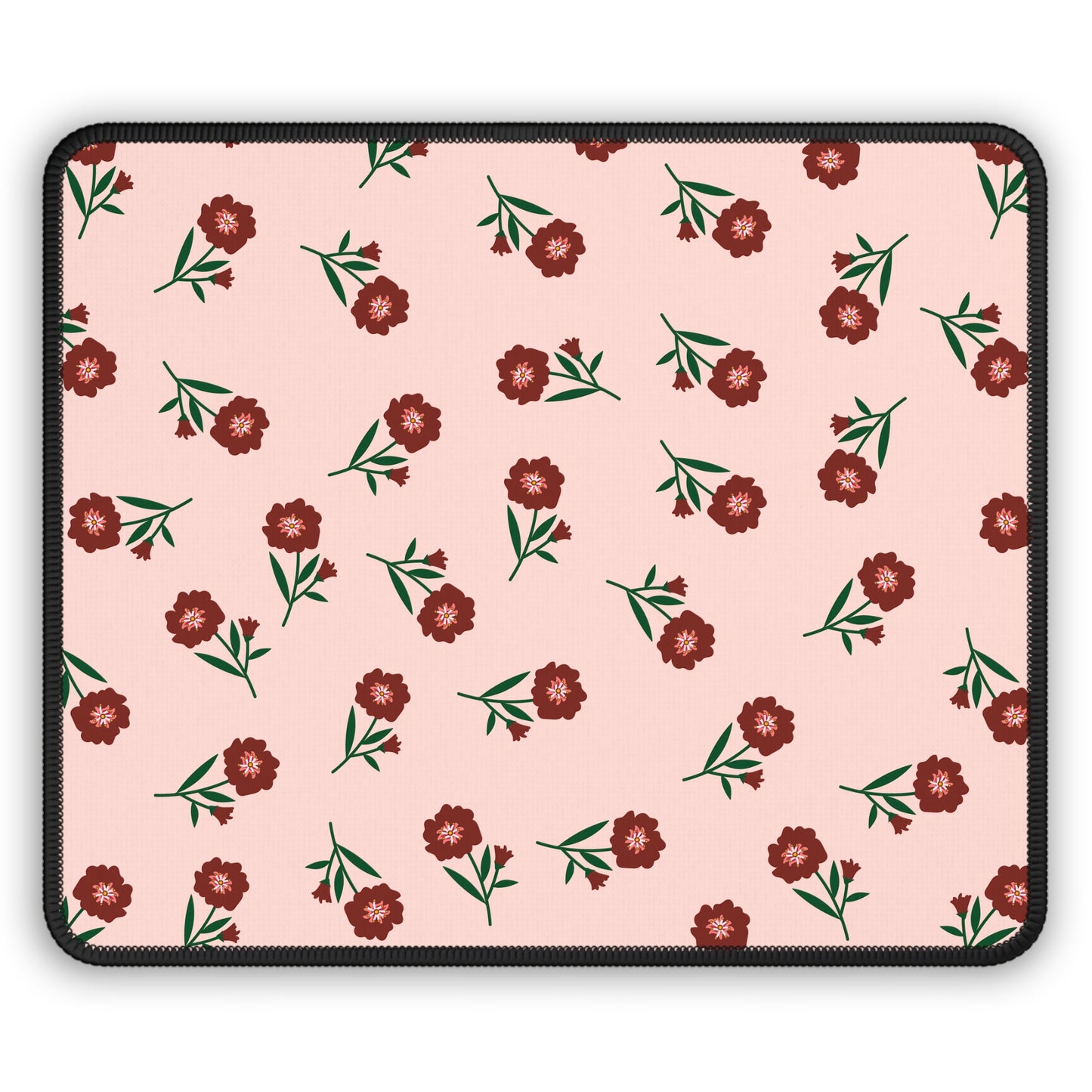 Crimson Bloom Mouse Pad