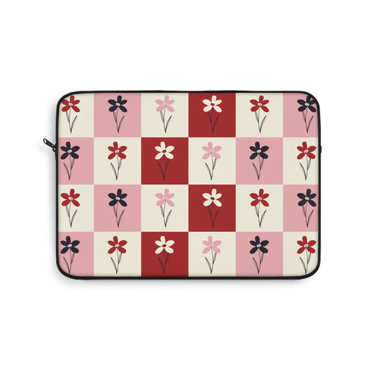 Pop Petal Plaid Laptop Sleeve