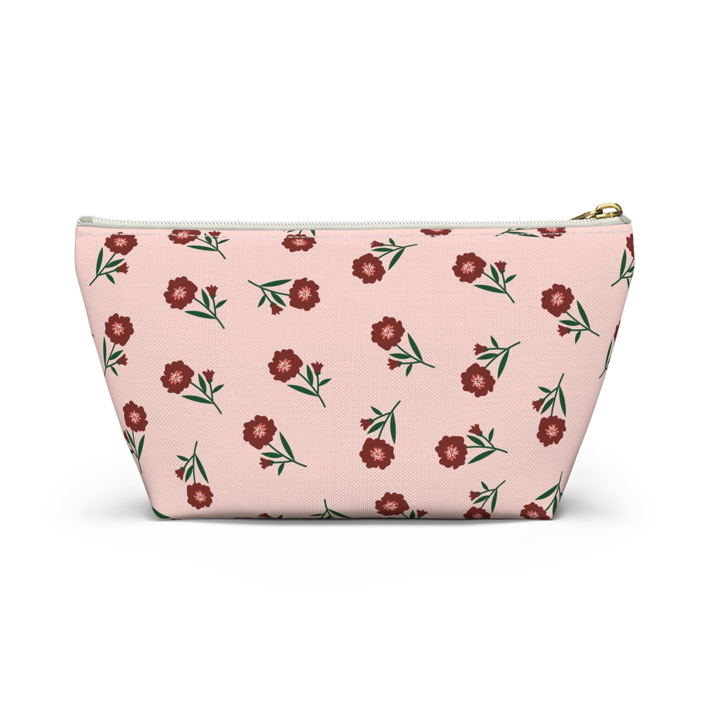Crimson Bloom Accessory Pouch | Makeup Bag | Travel Organizer