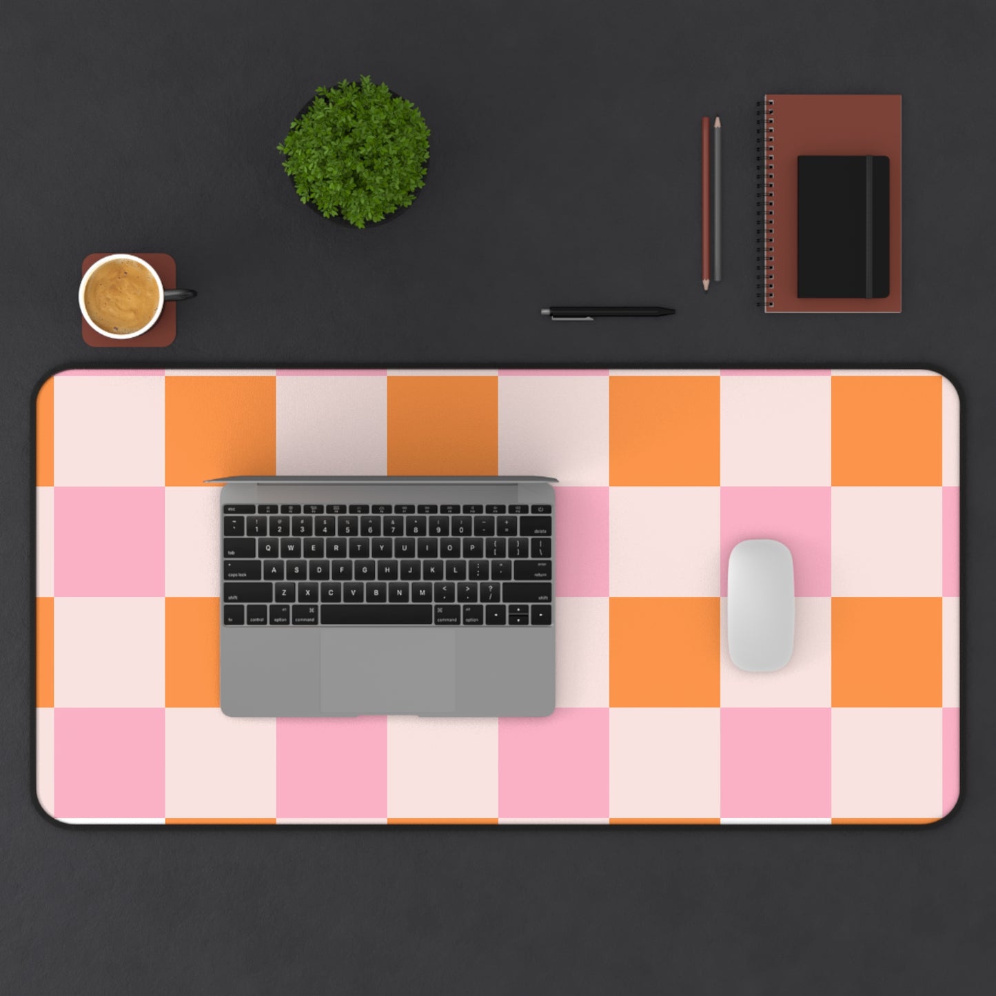 Colorful Checker Desk Mat