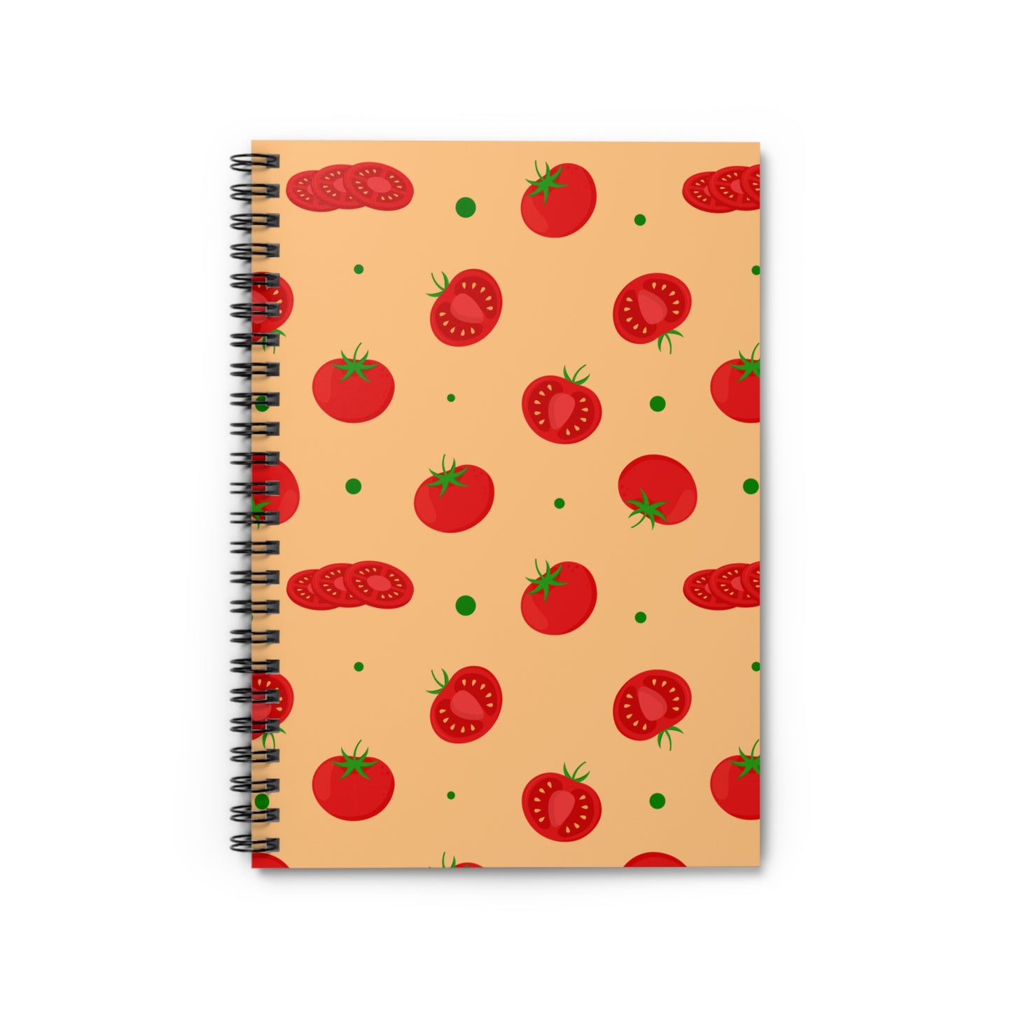 Tomato Pattern Spiral Notebook | Ruled | Journal