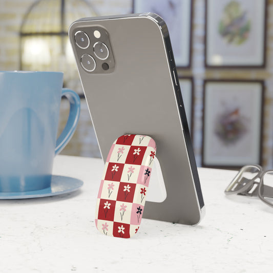 Pop Petal Plaid Phone Grip