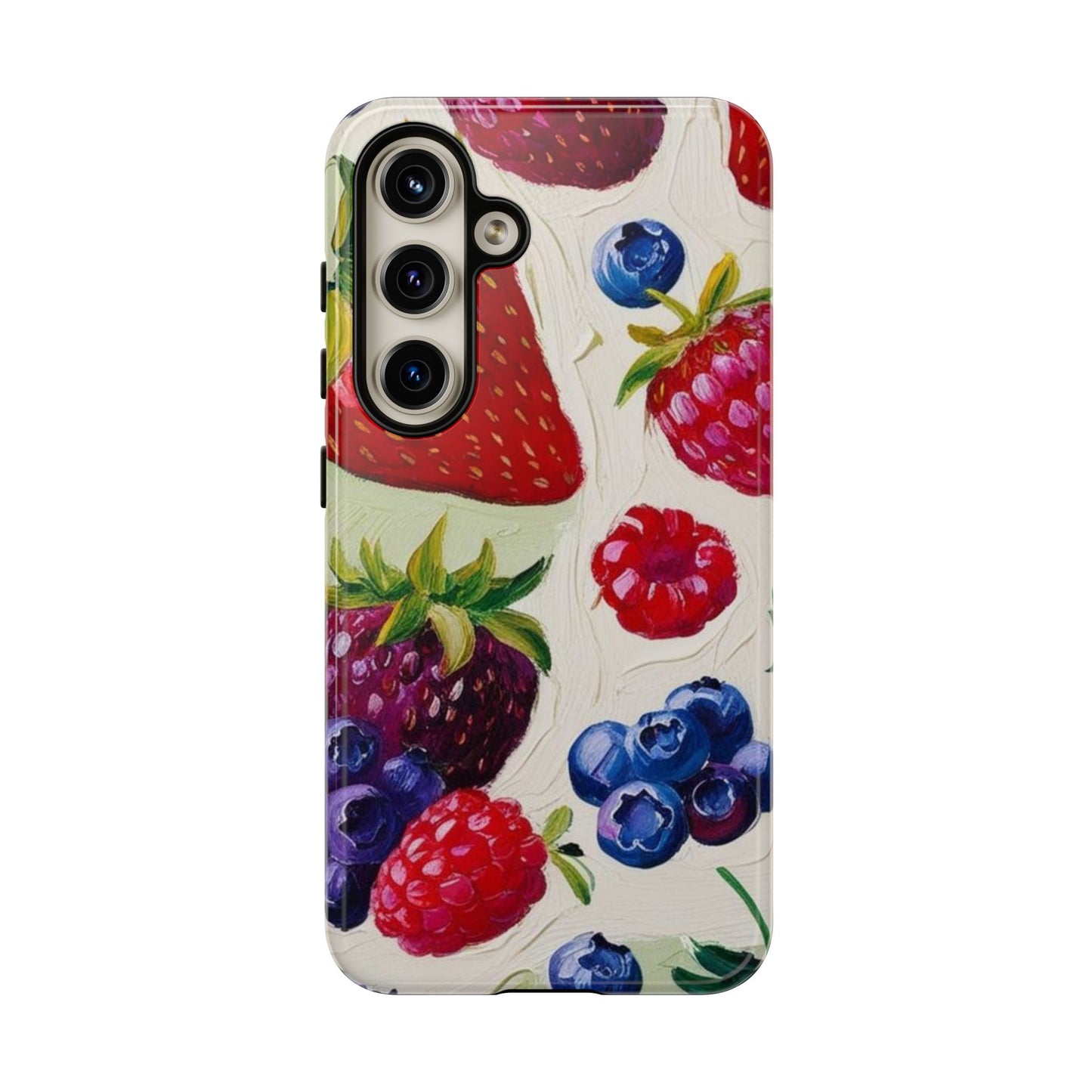 Berry Floral Phone Case - Tough Cases for Fruit Lovers