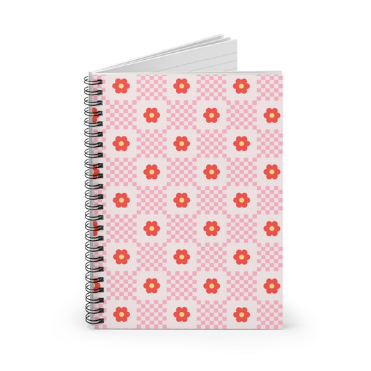 Checkered Crush Spiral Notebook | Ruled | Journal