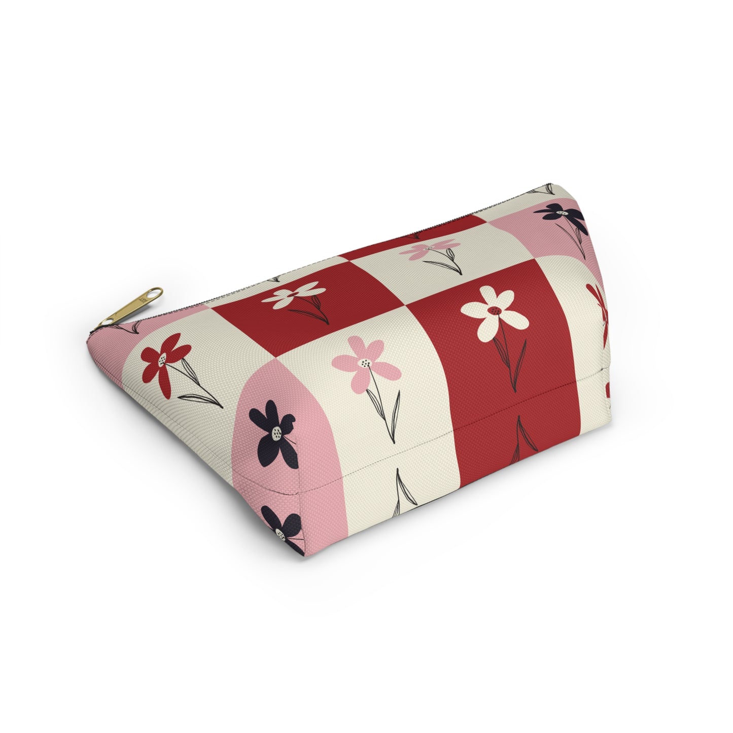 Pop Petal Plaid Accessory Pouch | Travel | Makeup Bag