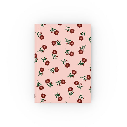 Crimson Bloom Hard Backed Journal