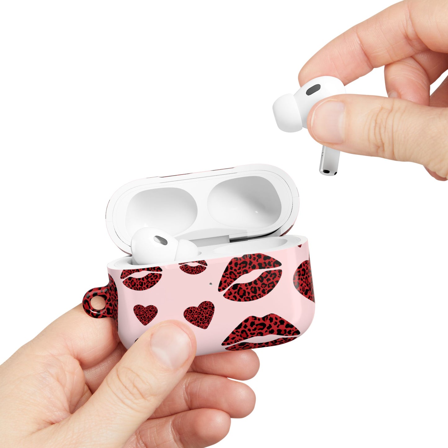 Leopard Kiss AirPod Case – Stylish Love and Wild Vibes