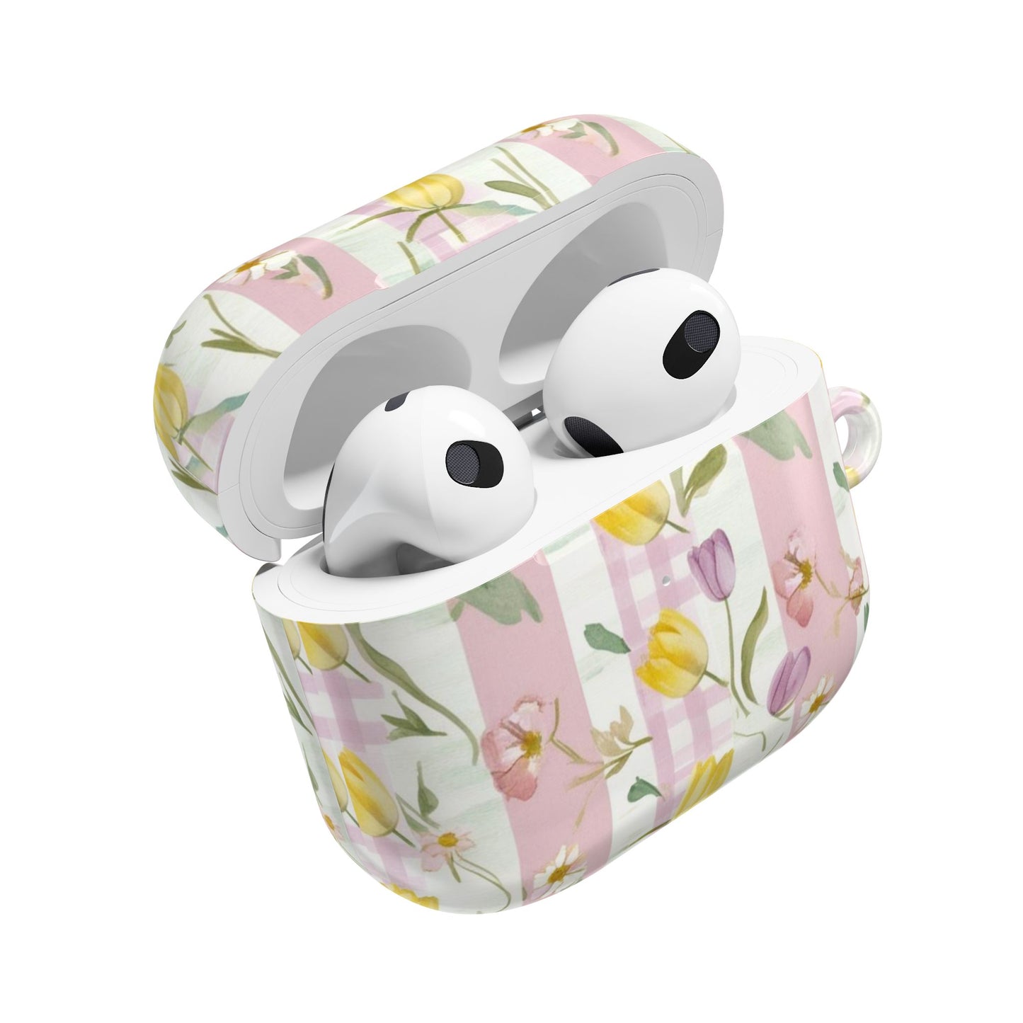Floral AirPod Case with Pastel Flowers | Spring Vibe, Cute Gift, Stylish Accessory, Easter Present, Girls' Trendy Earbud Holder