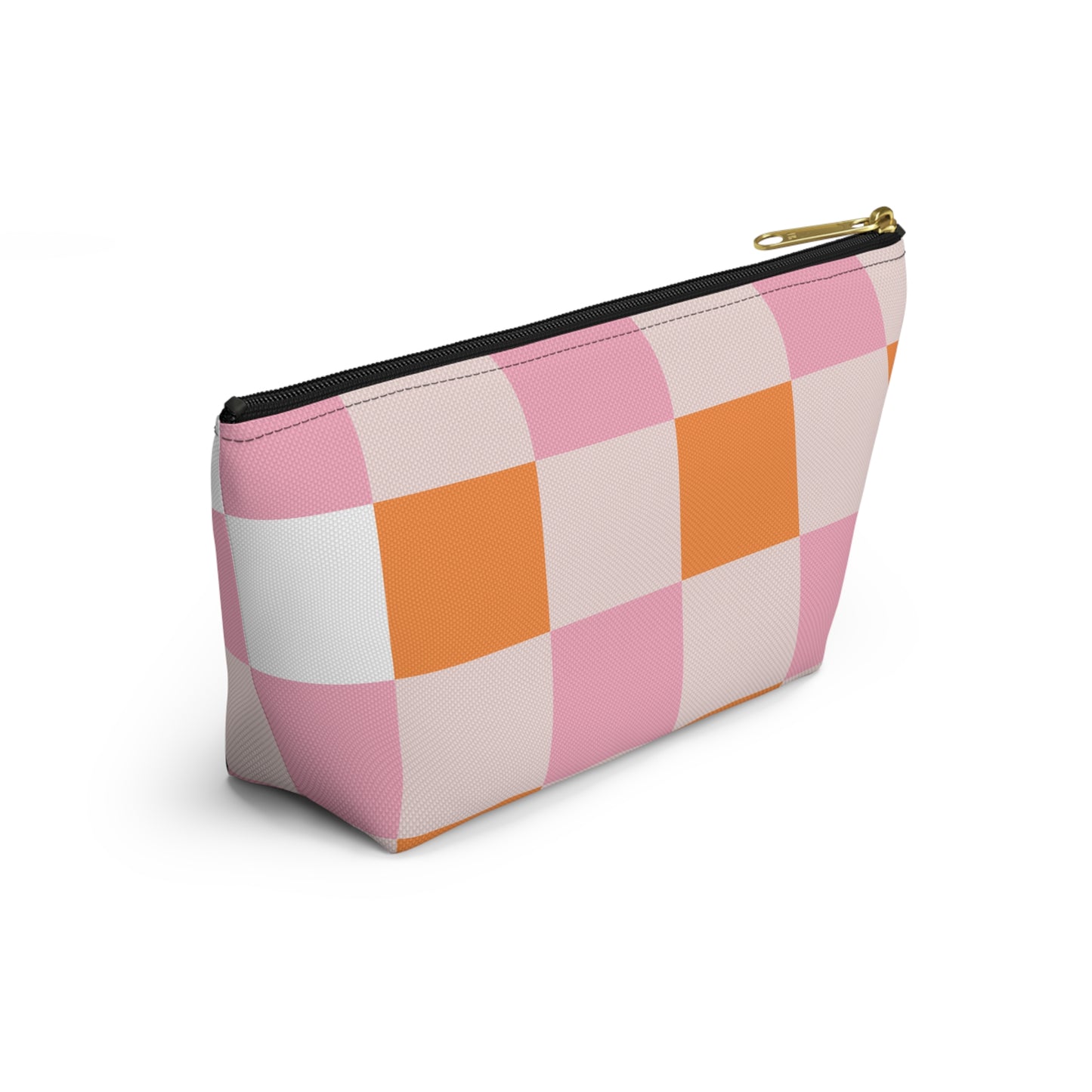 Colorful Checker Accessory Pouch | Makeup Bag | Travel Organizer