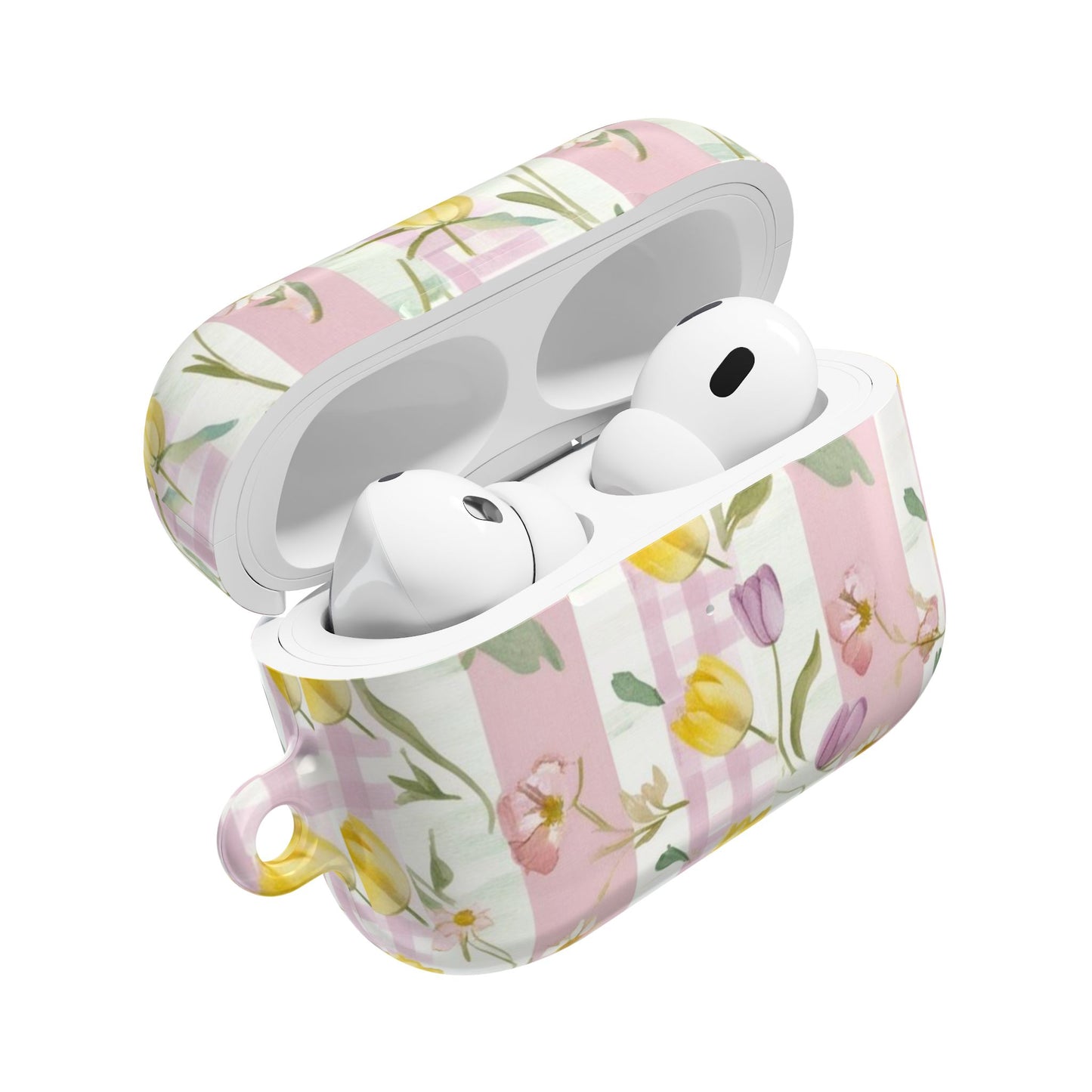 Floral AirPod Case with Pastel Flowers | Spring Vibe, Cute Gift, Stylish Accessory, Easter Present, Girls' Trendy Earbud Holder