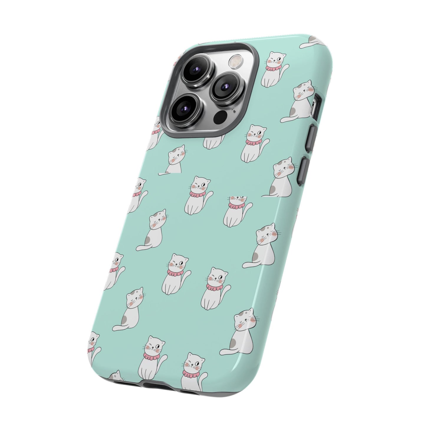 Cute Cat Pattern Phone Case for Cat Lovers