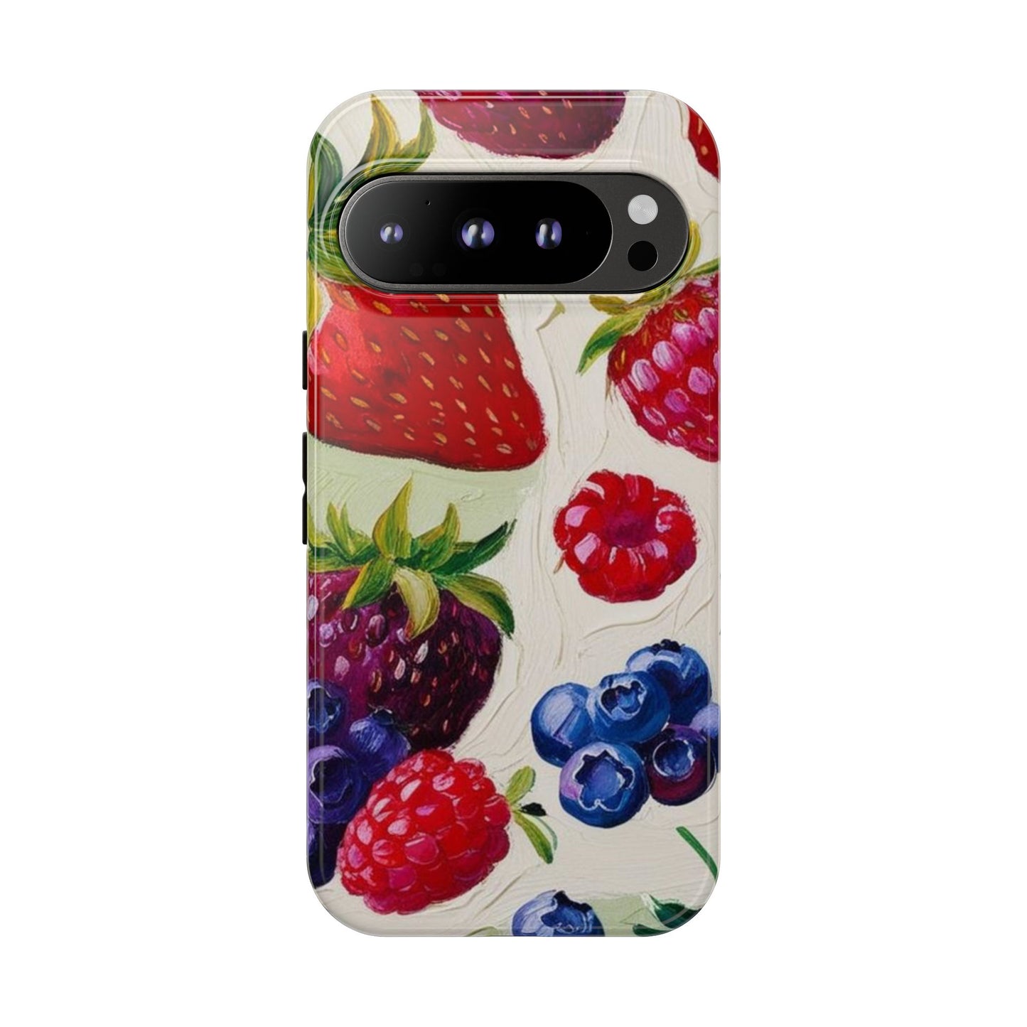 Berry Floral Phone Case - Tough Cases for Fruit Lovers
