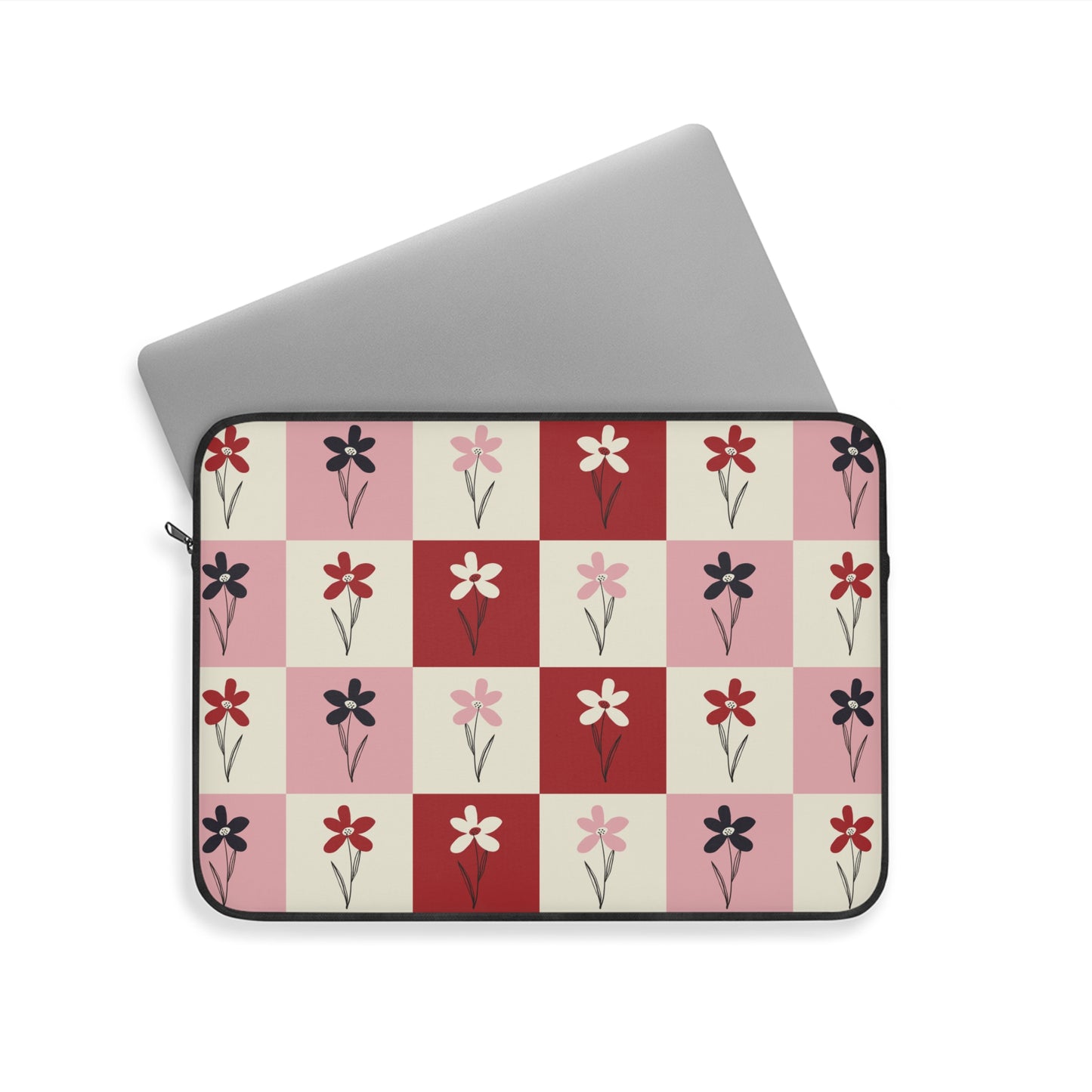 Pop Petal Plaid Laptop Sleeve