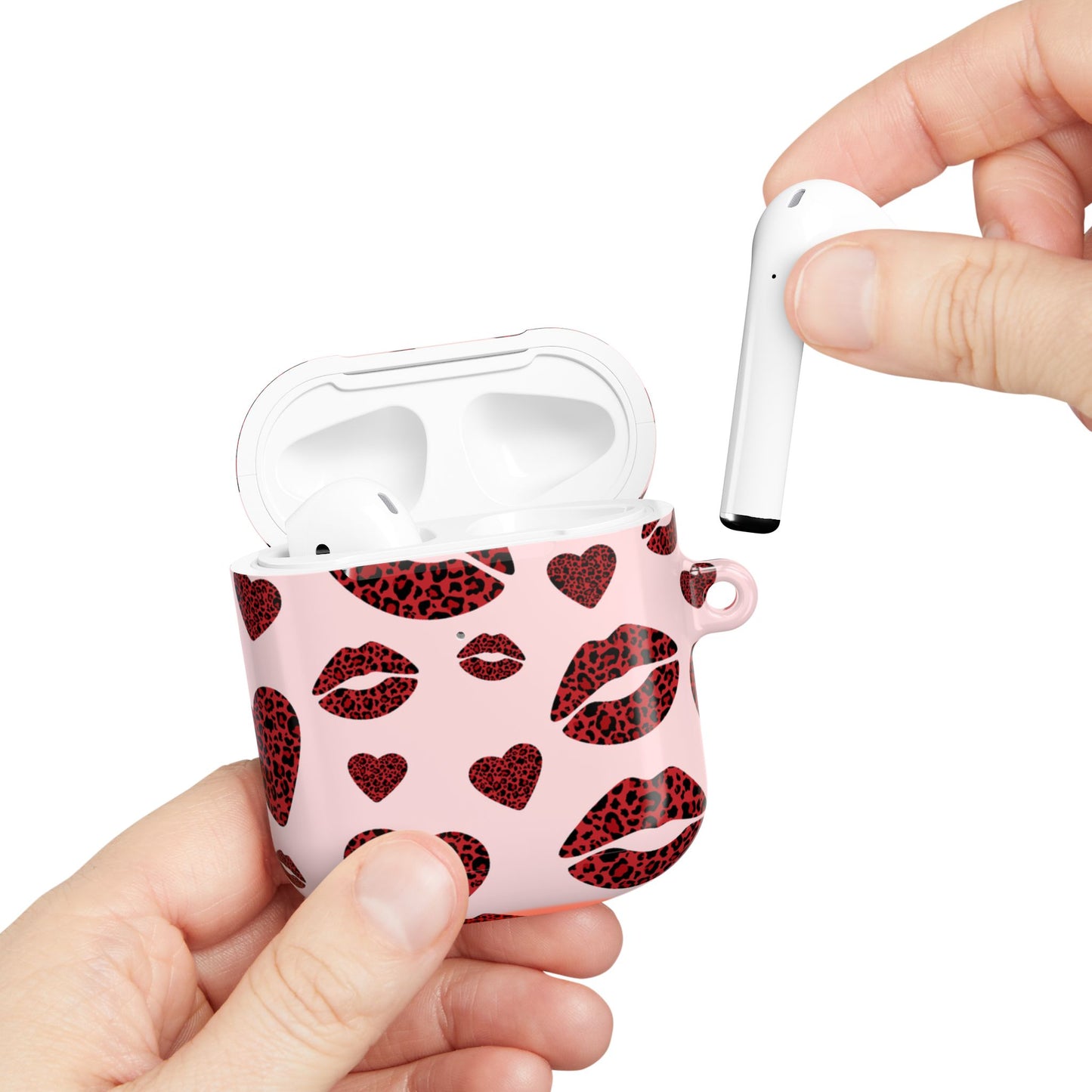 Leopard Kiss AirPod Case – Stylish Love and Wild Vibes