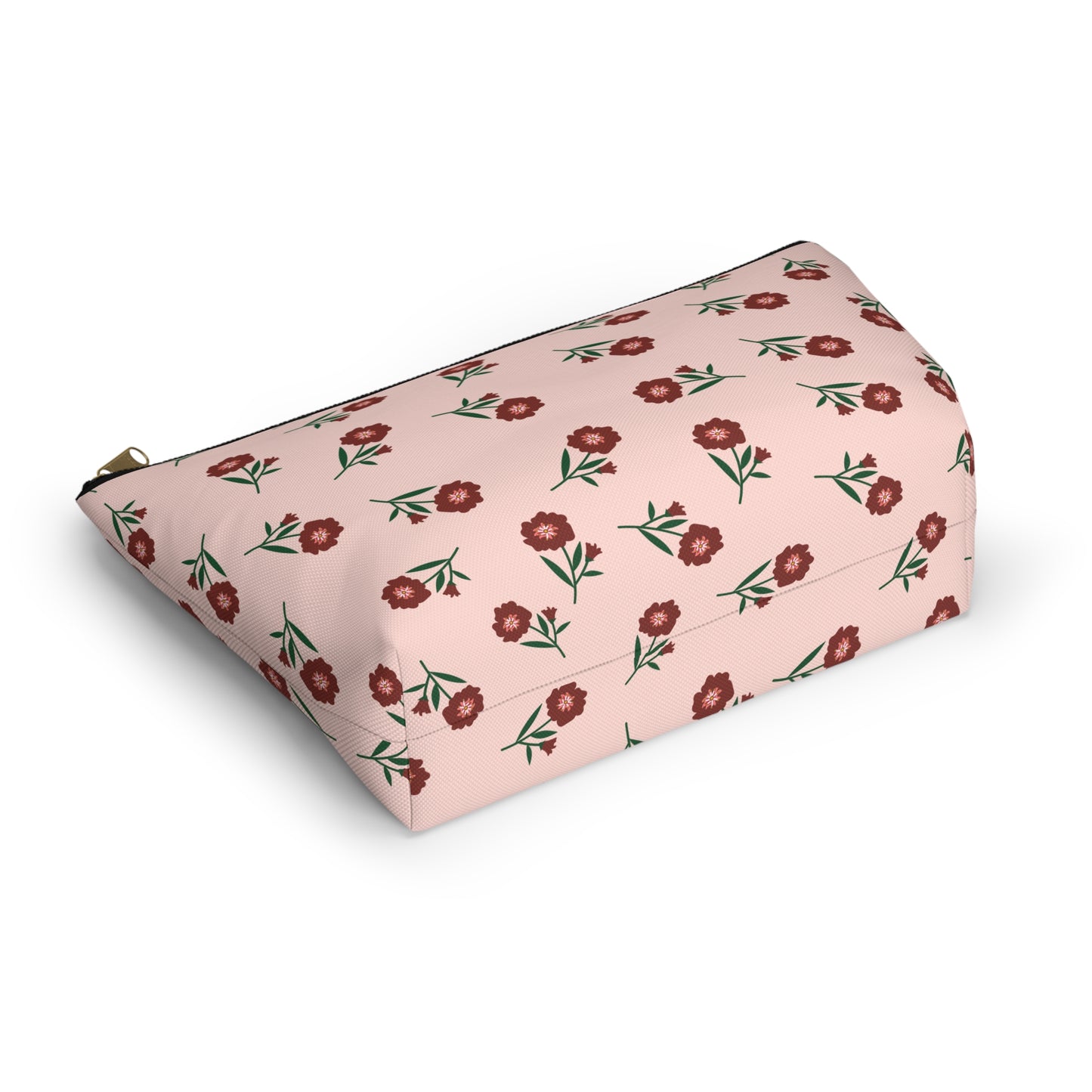 Crimson Bloom Accessory Pouch | Makeup Bag | Travel Organizer