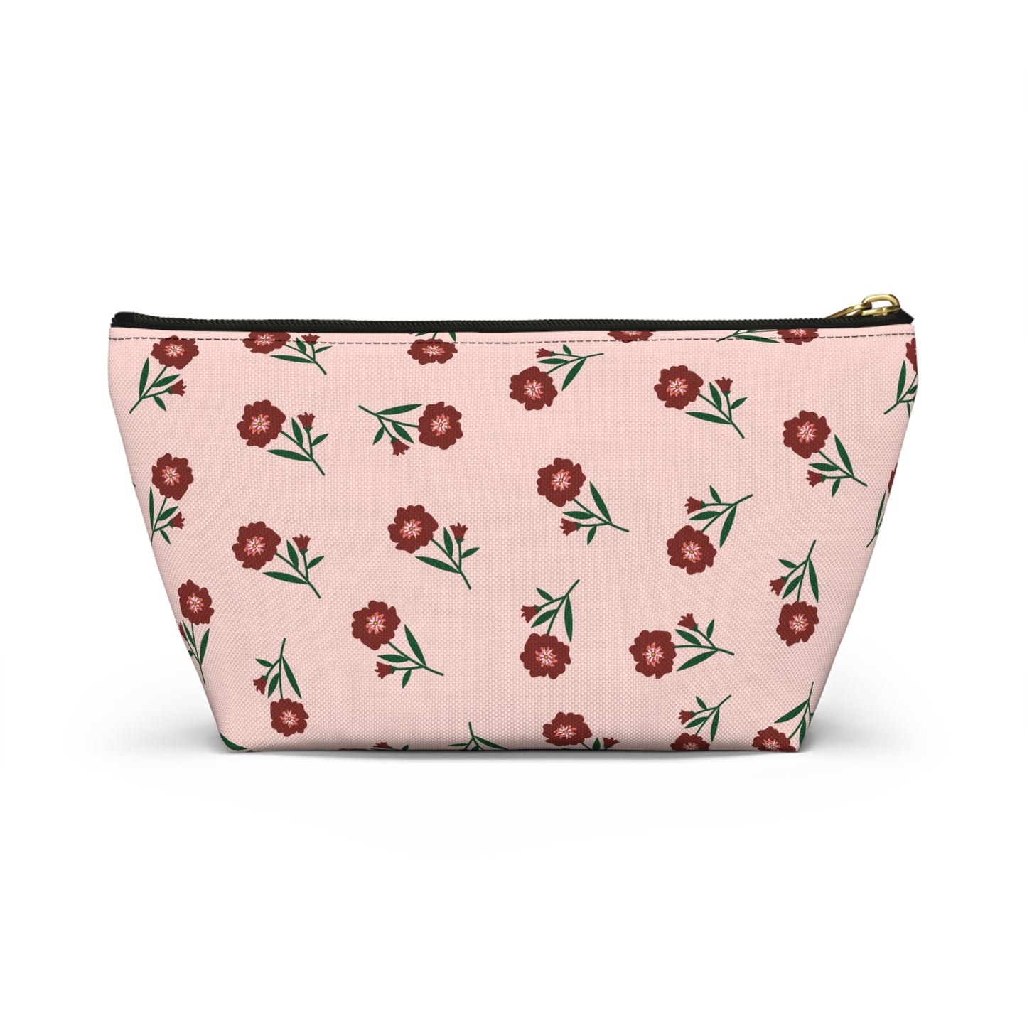Crimson Bloom Accessory Pouch | Makeup Bag | Travel Organizer