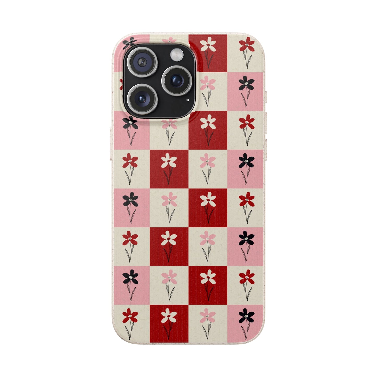 Pop Petal Plaid Eco-Friendly Phone Cases | Biodegradable | Sustainable
