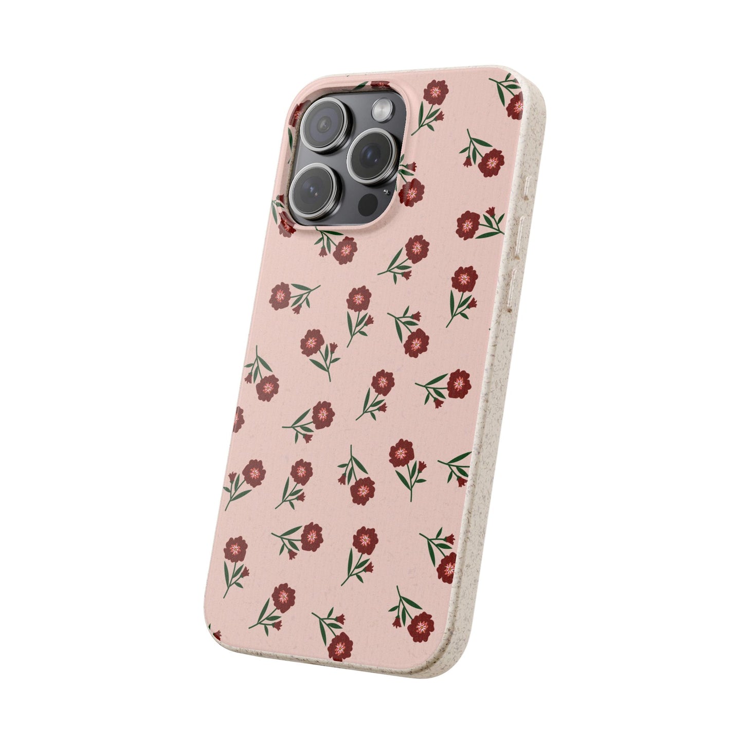 Crimson Bloom Eco-Friendly Phone Cases | Biodegradable | Sustainable