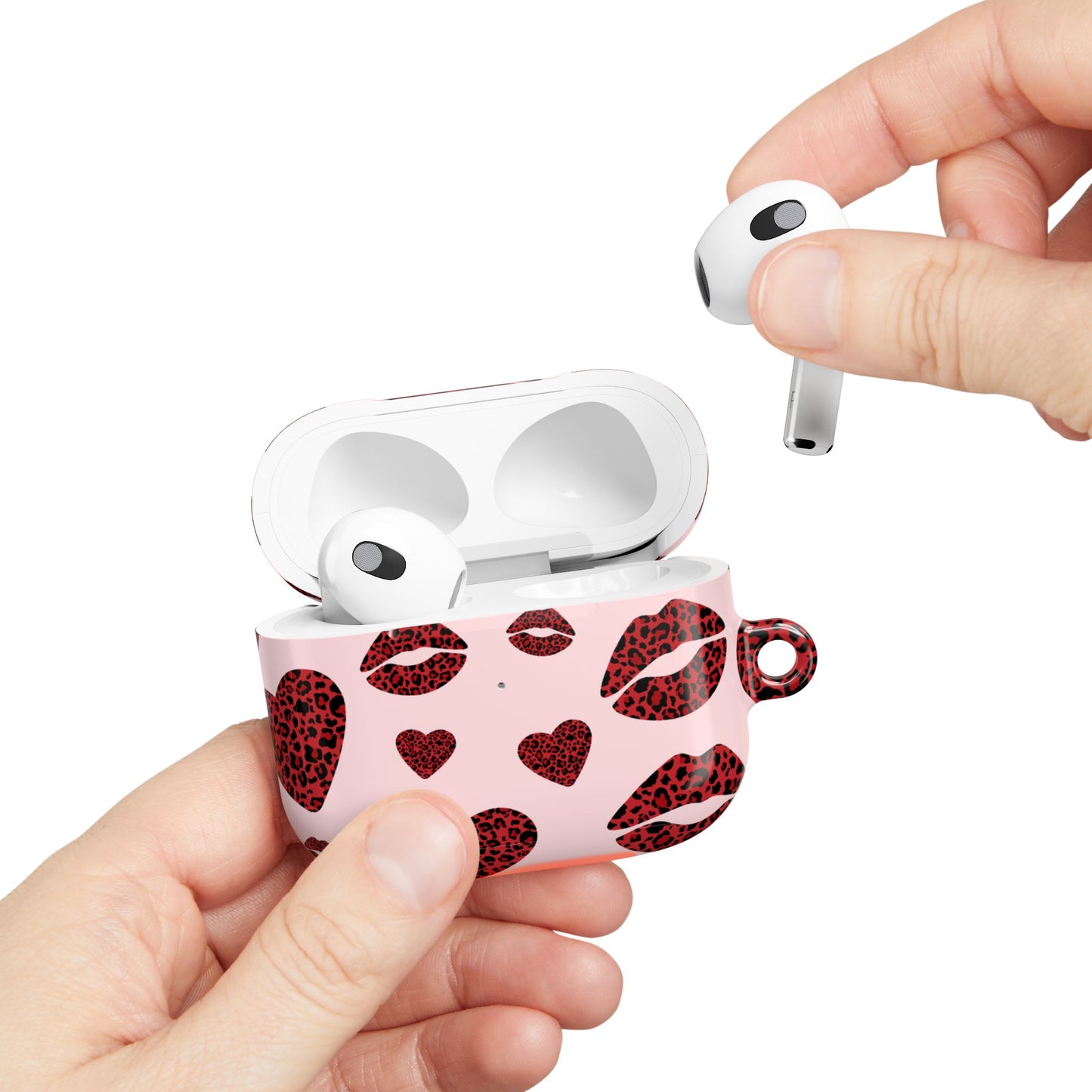 Leopard Kiss AirPod Case – Stylish Love and Wild Vibes