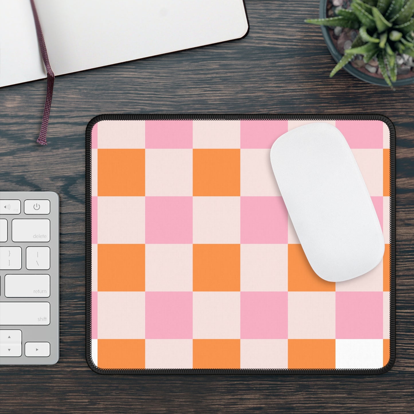 Colorful Checker Mouse Pad