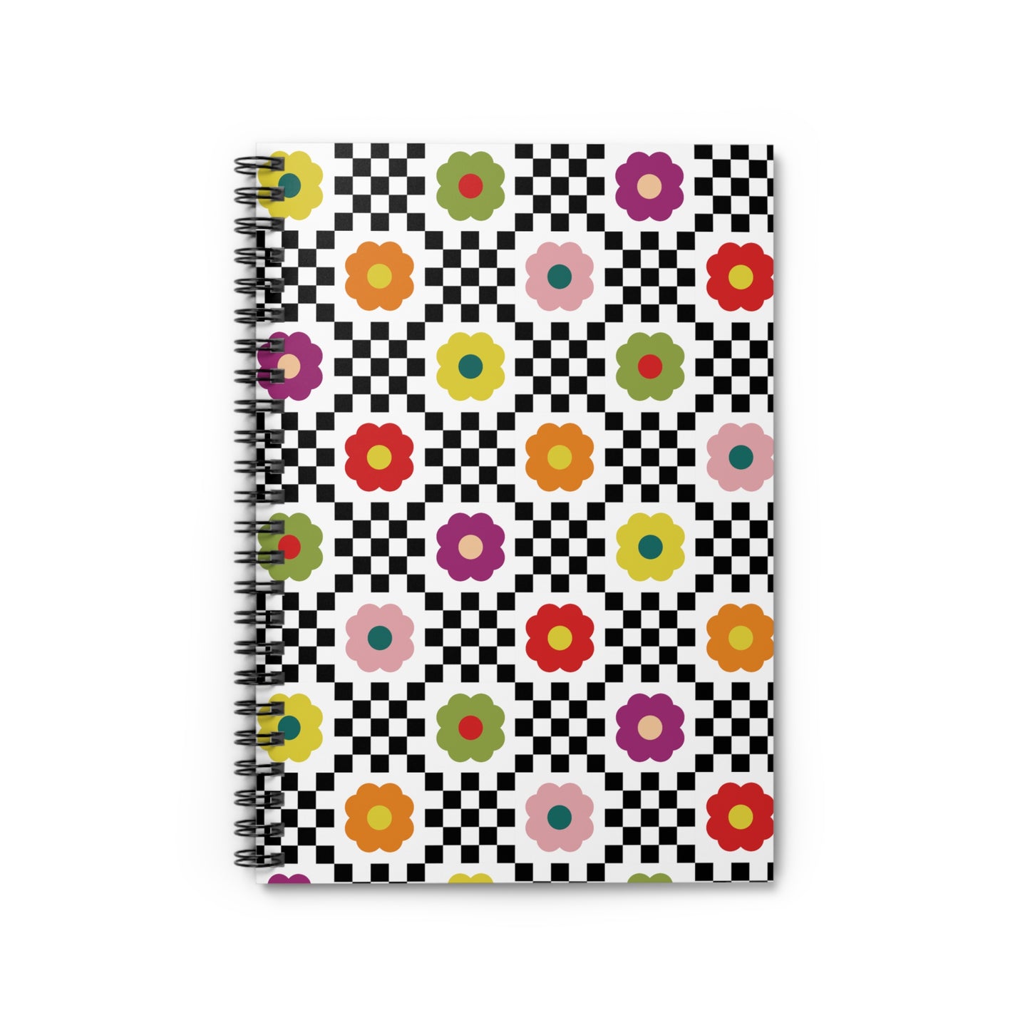Bloom Check Spiral Spiral Notebook | Ruled | Journal
