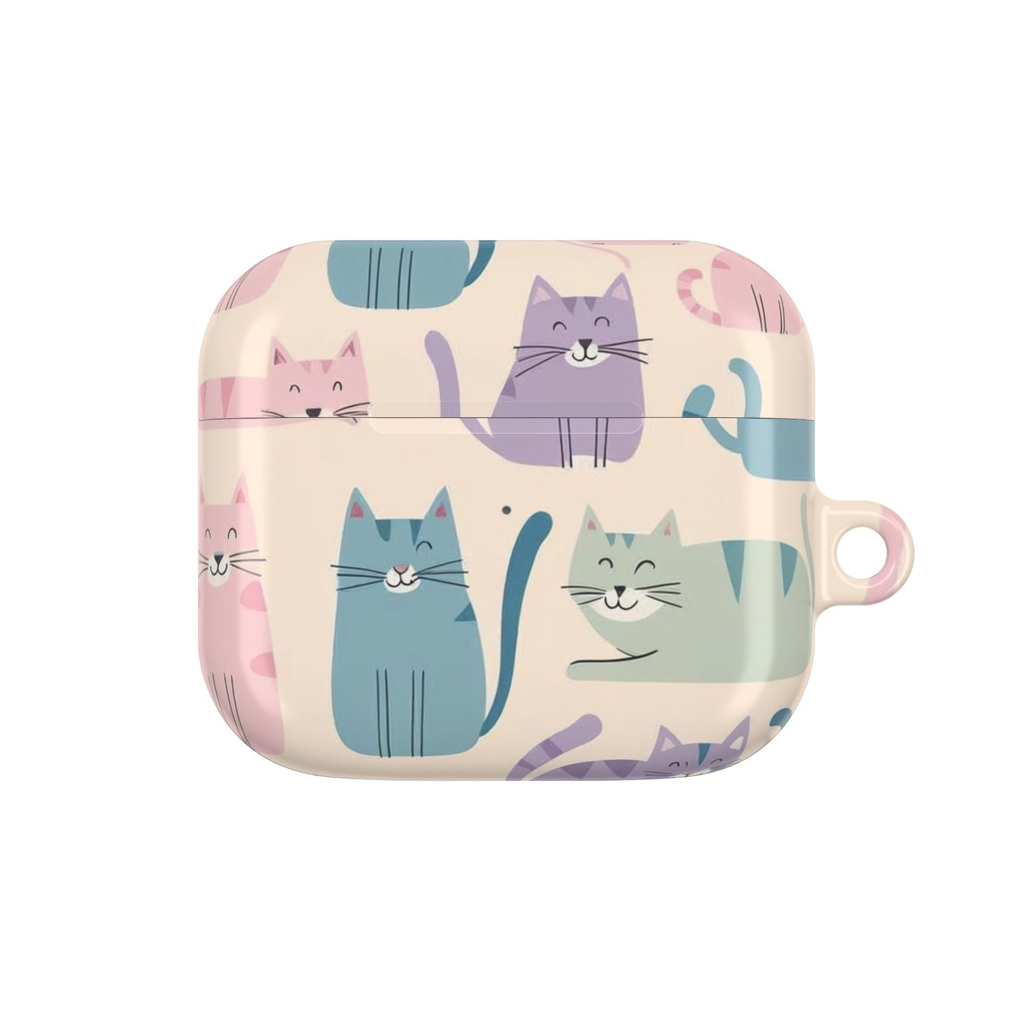 Cute Cat Pattern AirPod Case - Fun Pet Lover Accessory