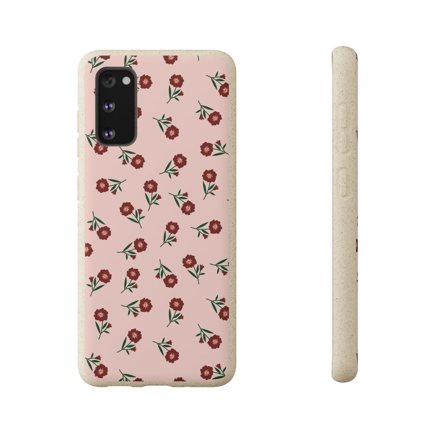 Crimson Bloom Eco-Friendly Phone Cases | Biodegradable | Sustainable