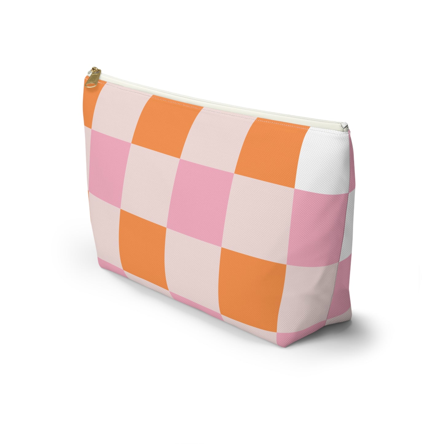 Colorful Checker Accessory Pouch | Makeup Bag | Travel Organizer