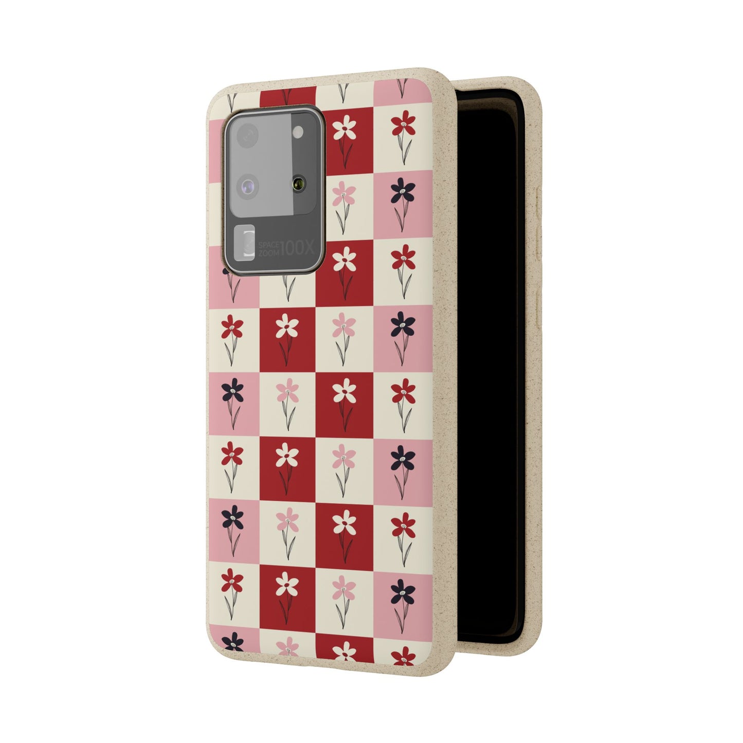 Pop Petal Plaid Eco-Friendly Phone Cases | Biodegradable | Sustainable