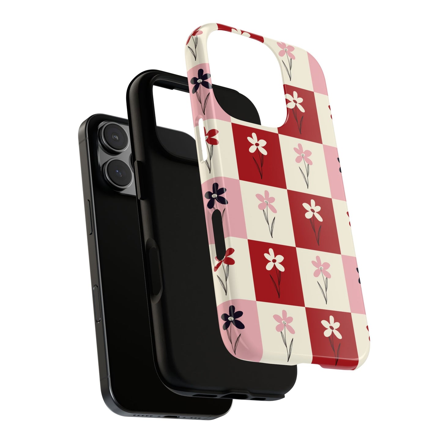 Pop Petal Plaid Phone Case | Tough Cases