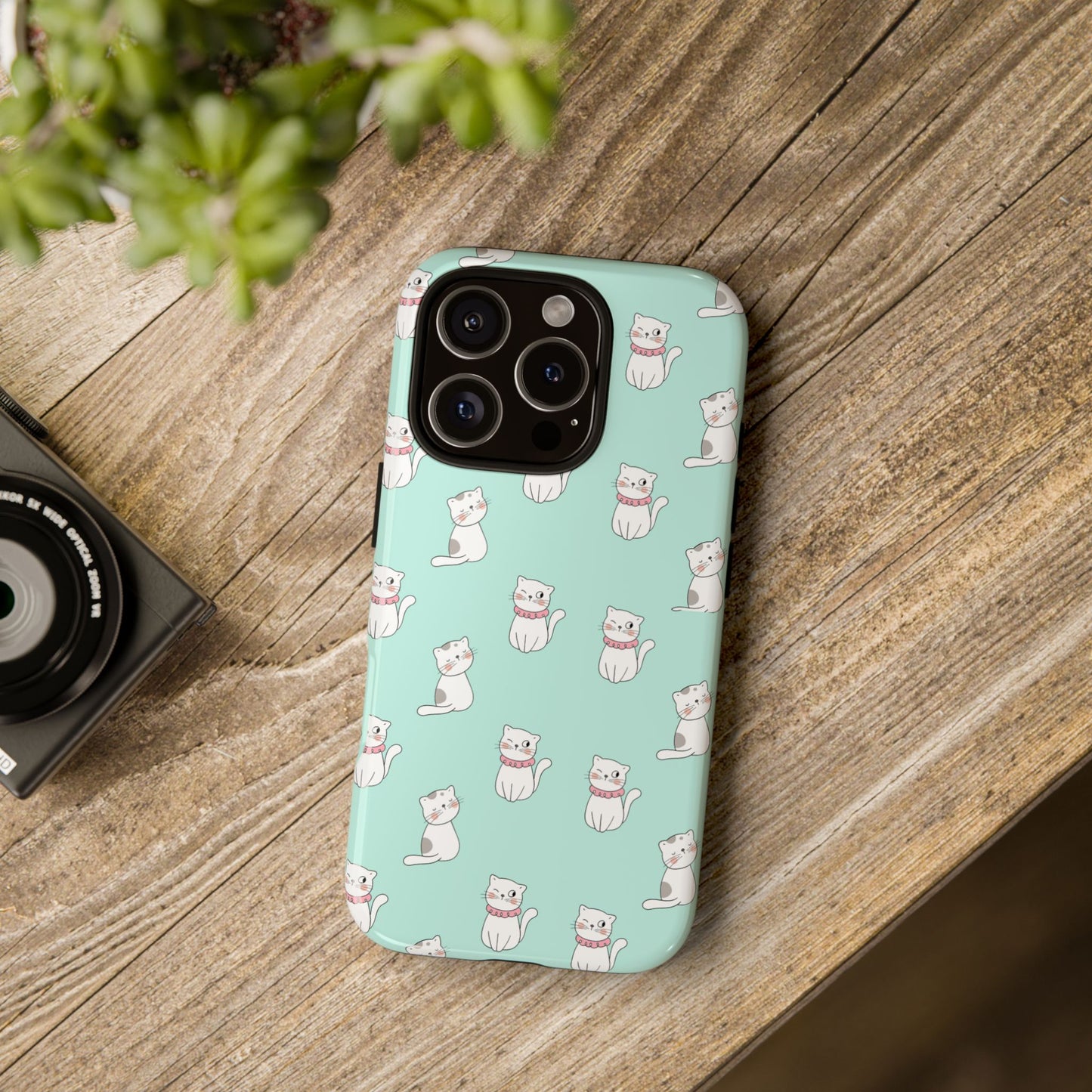Cute Cat Pattern Phone Case for Cat Lovers
