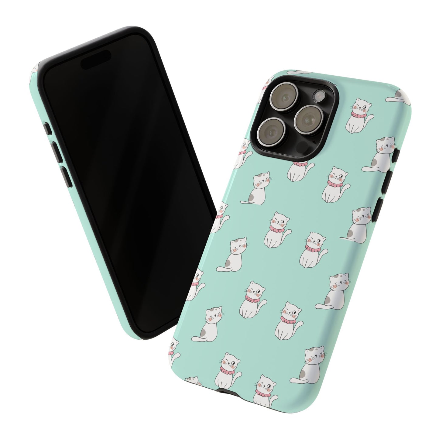 Cute Cat Pattern Phone Case for Cat Lovers