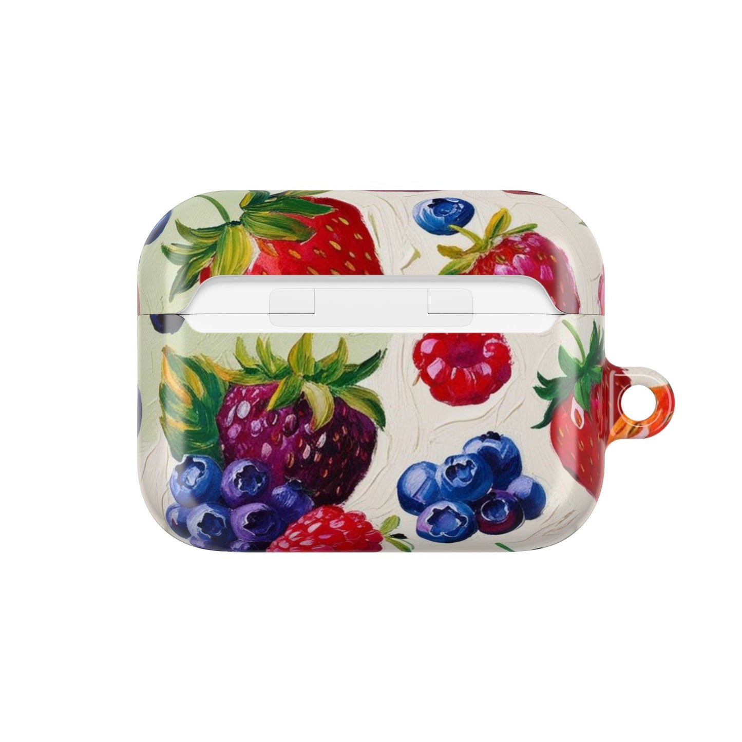 Colorful Berry Print AirPod Case - Fruit Inspired Design for Music Lovers