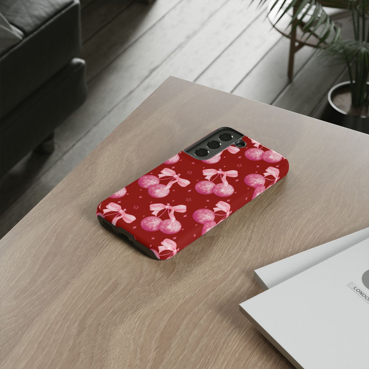 Festive Glitter Ball Phone Case - Holiday Cheer Design