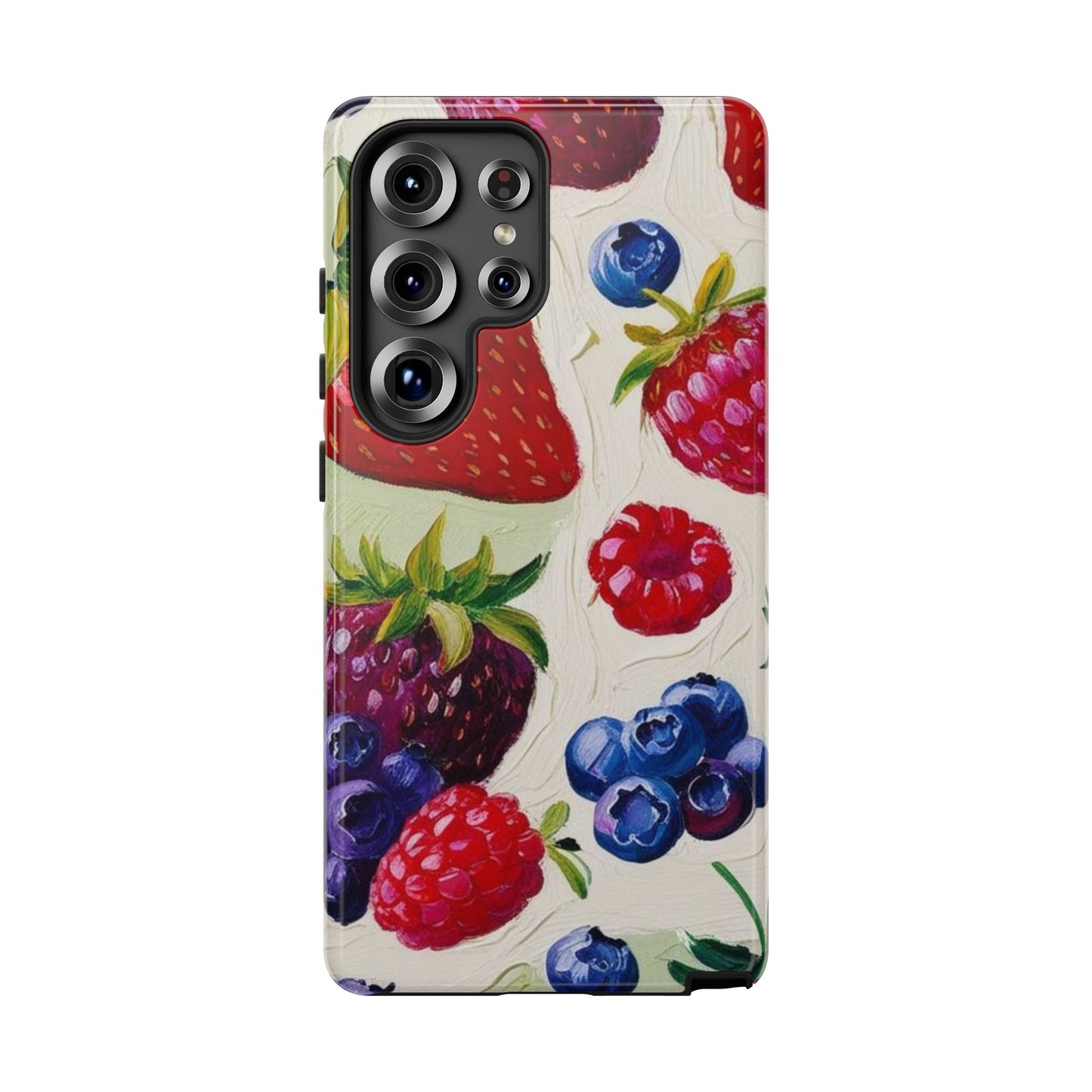 Berry Floral Phone Case - Tough Cases for Fruit Lovers
