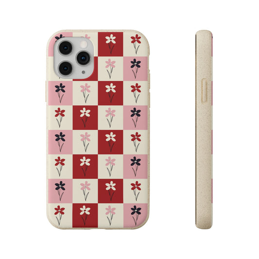 Pop Petal Plaid Eco-Friendly Phone Cases | Biodegradable | Sustainable
