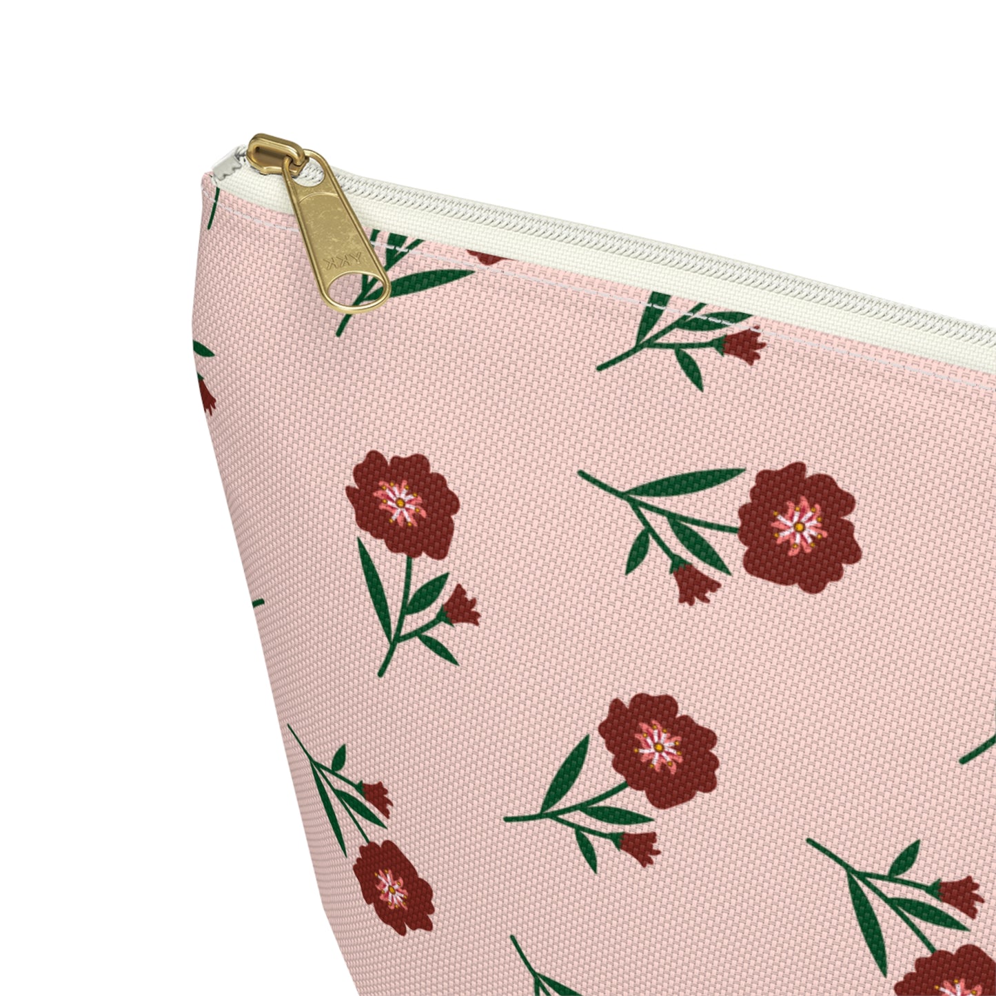 Crimson Bloom Accessory Pouch | Makeup Bag | Travel Organizer