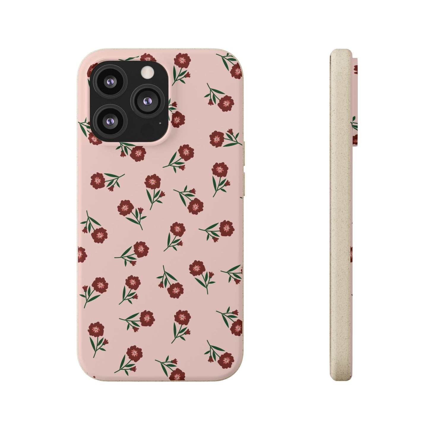 Crimson Bloom Eco-Friendly Phone Cases | Biodegradable | Sustainable