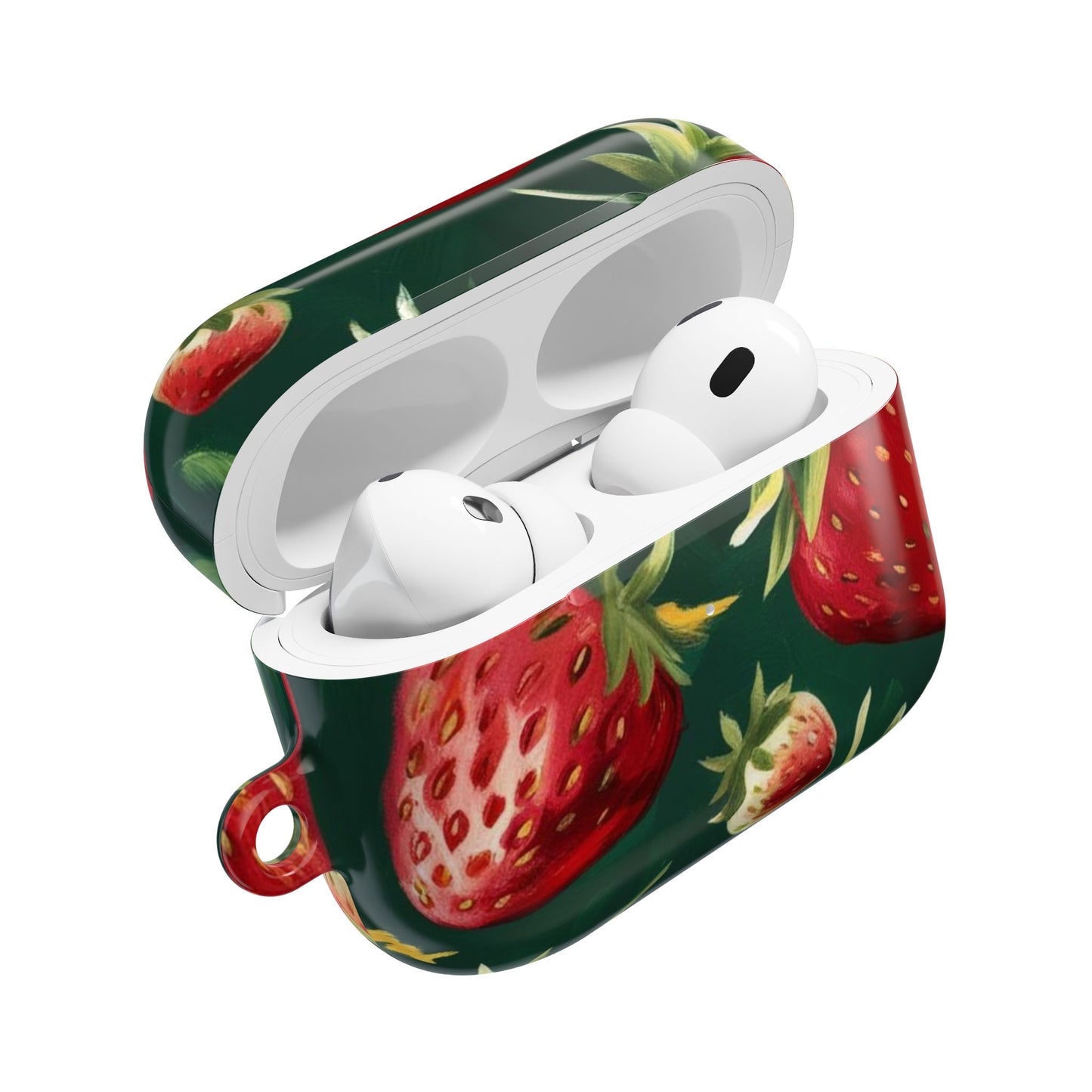 Strawberry AirPod Case - Cute Floral Accessory for Music Lovers