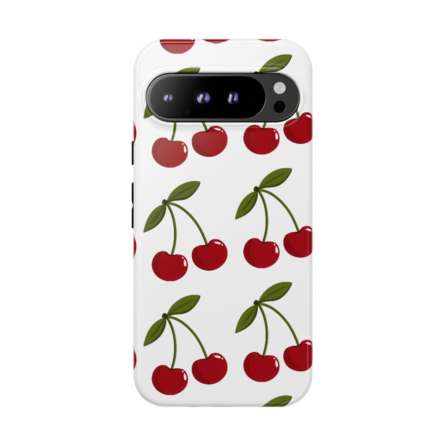 Cherry Pattern Phone Case - Tough Cases with Cute Cherry Design