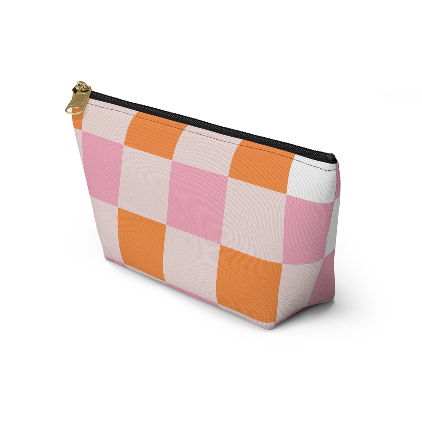 Colorful Checker Accessory Pouch | Makeup Bag | Travel Organizer